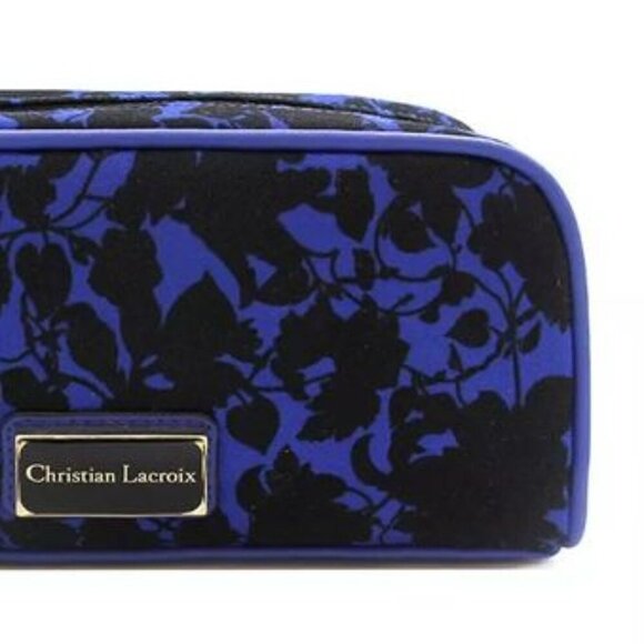 Christian by Christian Lacroix Cosmetic Bags Fiori Cobalt - Picture 1 of 6